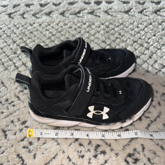Under Armour Kids' Assert 9 Alternate Closure Sneaker Black Size 11.5 - Picture 7 of 10